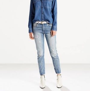 Levi's 505c Vintage-style Cropped Jeans